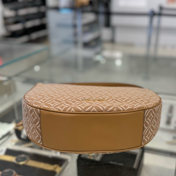 Michael Kors Dover Half-Moon Shoulder Hobo Bag Gingery Brown - Picture 5 of 13